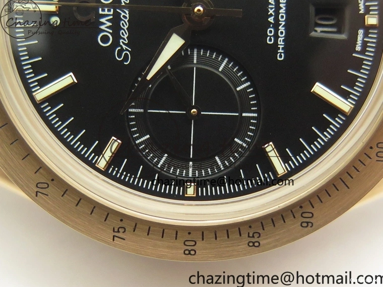 0223 Speedmaster ’57 Co-Axial RG OMF 1:1 Best Edition Black Dial On Leather Strap A9300 (Free Leather Strap) Resilient 8064